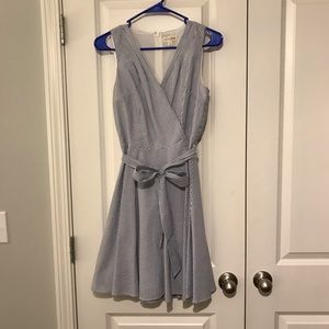 Seersucker A-line dress. Sz S